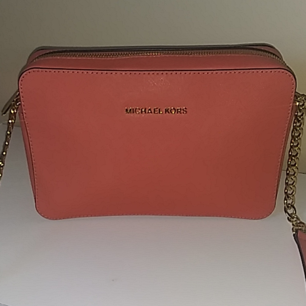 Michael Kors Coral-pink Jetset Crossbody